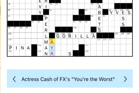 worst crossword clue